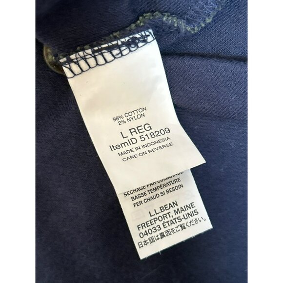 L.L.Bean Mens Slightly Fitted Dark Green Chamois Button Up Shirt Size Large EUC - Picture 6 of 7